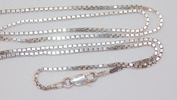 Sterling Box Chain Necklace 5.7g