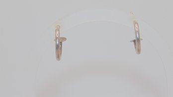 Sterling Stud Hoop Earrings 1.4g