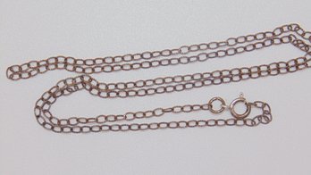 Sterling Bronzy Looking Chain Necklace 1.5g