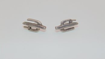 Sterling Cactus Stud Earrings 1.7g