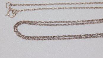 Sterling Twisted Cable Chain Necklace 1.2g