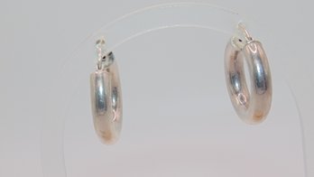 Sterling Hoop Earrings 4.3g