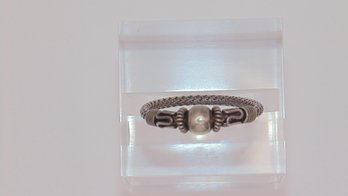 Sterling Rope And Ball Ring 2.0g Size 8