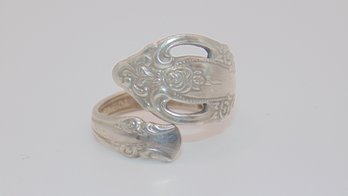 Sterling Silverware Handle Wrap Ring 6.0g Size 9