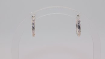 Sterling Hoop Earrings 2.1g