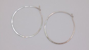 Sterling Hoop Earrings 1.1g