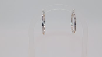 Sterling Hoop Earrings 2.1g