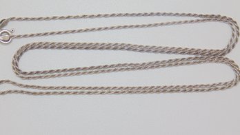 Sterling Rope Chain Necklace 5.4g