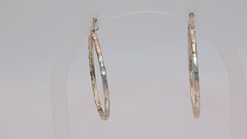 Sterling Hoop Earrings 3.0g