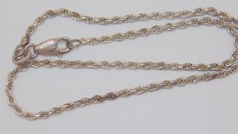 Sterling Rope Chain  Infant Necklace 3.4g