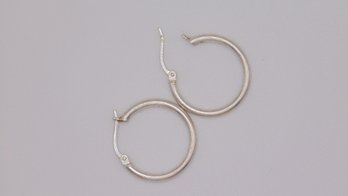 Sterling Hoop Earrings 1.6g