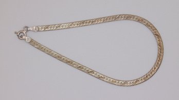 Sterling Flat Snake Chain Bracelet 3.1g