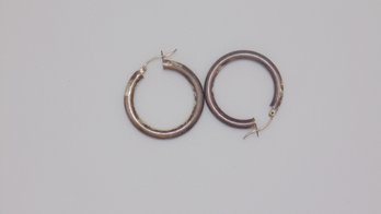 Sterling Hoop Earrings 5.9g