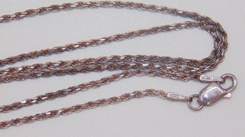 Sterling Rope Chain Necklace 4.1g