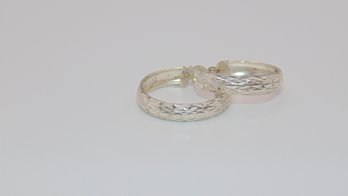 Sterling Hoop Earrings 1.3g