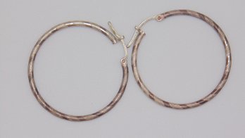 Sterling Hoop Earrings 3.3g