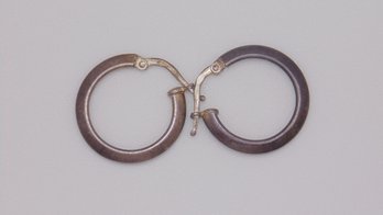 Sterling Hoop Earrings 3.1g