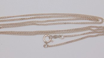 Sterling Cable Chain Necklace With Pendant 1.6g