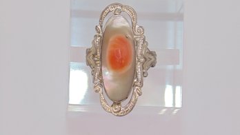 Sterling Mother Of Pearl (MOP) Ring 4.7g Size 5.75