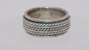 Sterling Spin Ring 7.6g Size 7