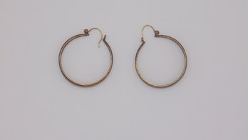 Sterling Hook Hoop Earrings 8.0g