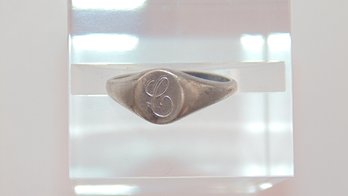 Sterling C Ring 1.4g Size 4.75