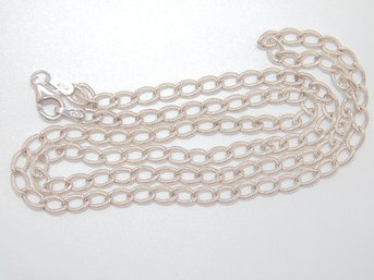 Sterling Curb Chain Necklace 6.4g