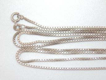 Sterling Box Chain Necklace 6.3g