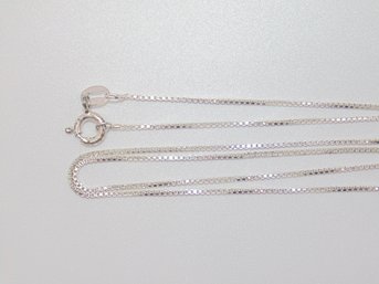 Sterling Box Chain Necklace 2.0g