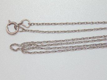 Sterling Singapore Chain Necklace .9g