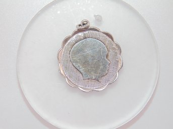 Sterling Silhouette Of Childs Face 3.6g