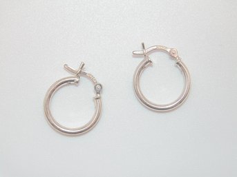 Sterling Hoop Earrings 1.4g