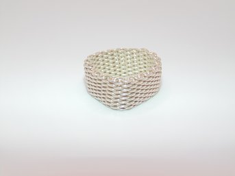 Sterling Mesh Chain Ring Size 7 5.4g