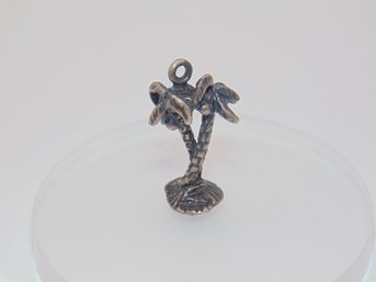 Sterling Palm Tree Pendant 2.9g