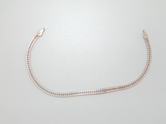 Sterling Herringbone Chain Bracelet 5.3g