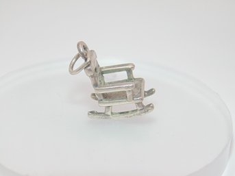 Sterling Rocking Chair Charm/ Pendant 2.1g