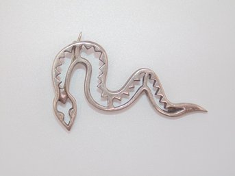 Sterling Snake Brooch 8.9g