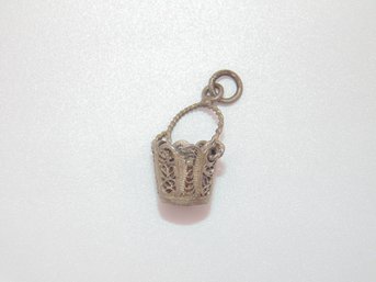 Sterling Easter Basket Pendant 1.6g