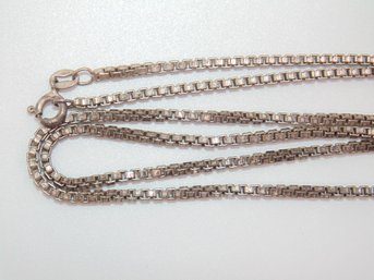 Sterling Box Chain Necklace 10.1g