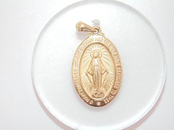 Sterling Gold Overlay Christ Pendant 2.2g