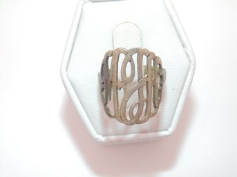 Sterling MJK Ring Size 6  2.4g