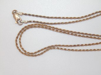 Sterling Rope Chain Necklace 4.0g