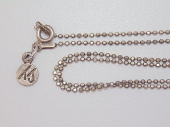 Sterling Ball Chain Necklace 3.2g