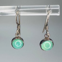 AQUA Sterling Silver Dangle Earrings, 1.27g