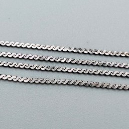 Italy- BB Sterling Silver S Chain Necklace