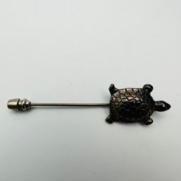 Sterling Silver Turtle Pin 4.17 G.