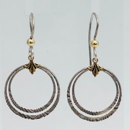 Sterling, Silver Hoops, Hook Backs, 1.87 G