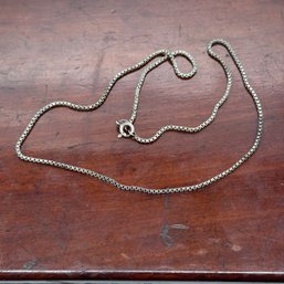 18' Sterling Box Chain - 5.80 Grams