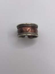 Sterling  Wide Copper Color Ring 4.34g.  Size 10