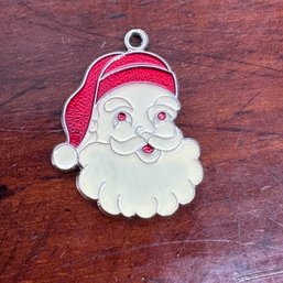 Enameled Santa Charm / Pendant - 2.56 Grams